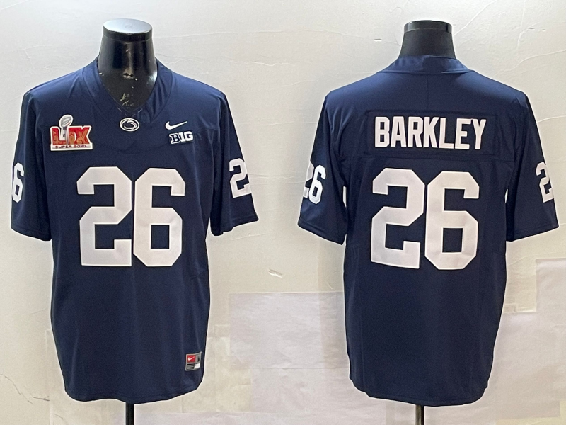 Men Philadelphia Eagles #26 Barkley blue 2025 Nike NFL jersey style 1